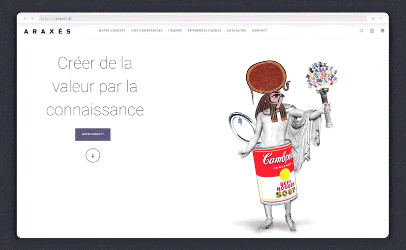 araxes branding design website digital colors animation couleurs art frappa medium