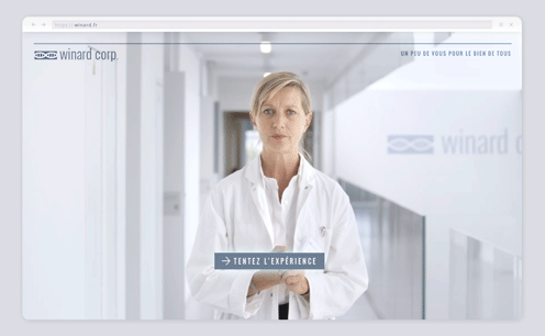 discovery website video experience lab on human welcome waiting attente frappa small