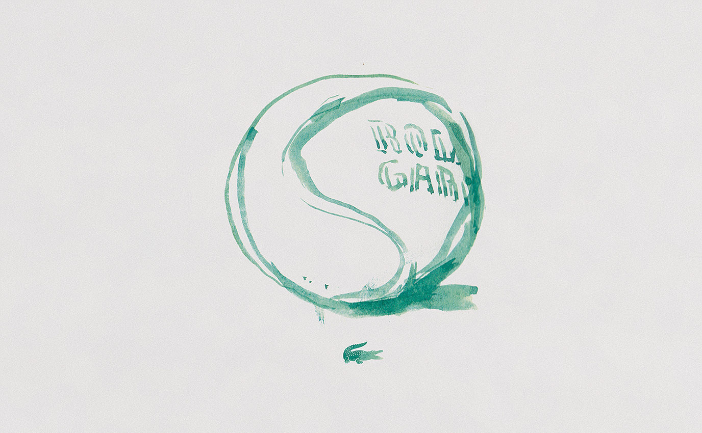 lacoste balle tennis tennis ball watercolor aquarelle illustration concept frappa