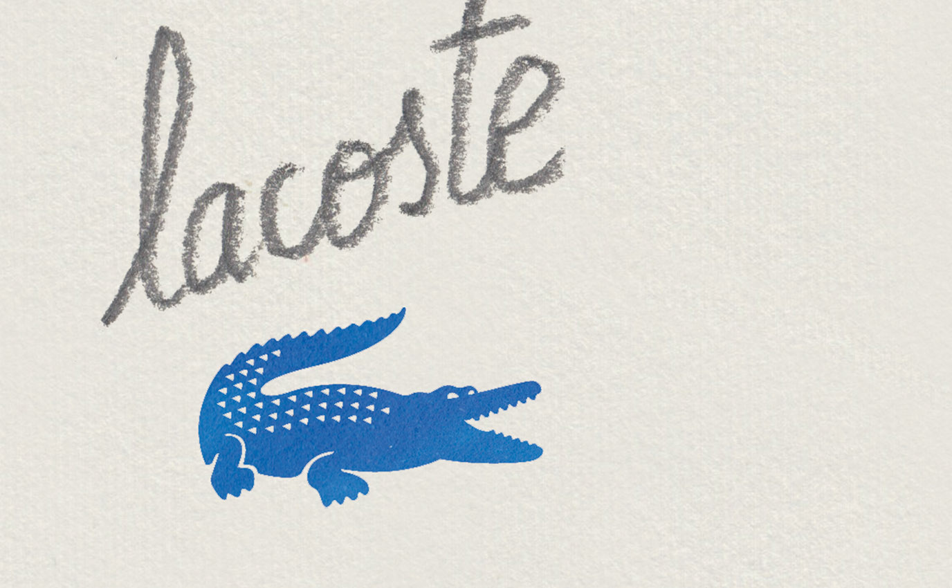 lacoste blue pool piscine bleue art design brand marque zoom detail typo frappa