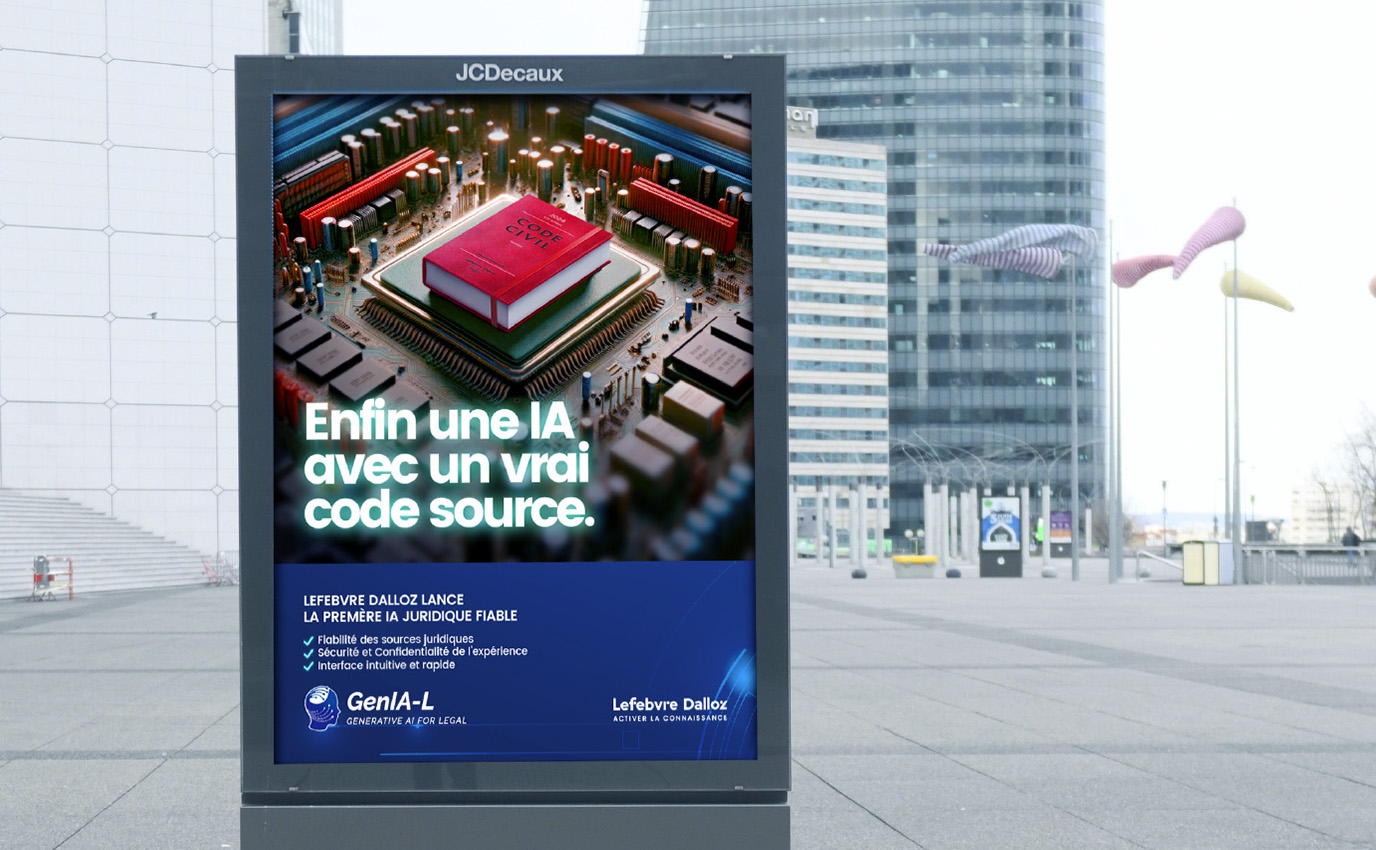 lefebvre code ia affiche dooh print outdoor exterieur frappa