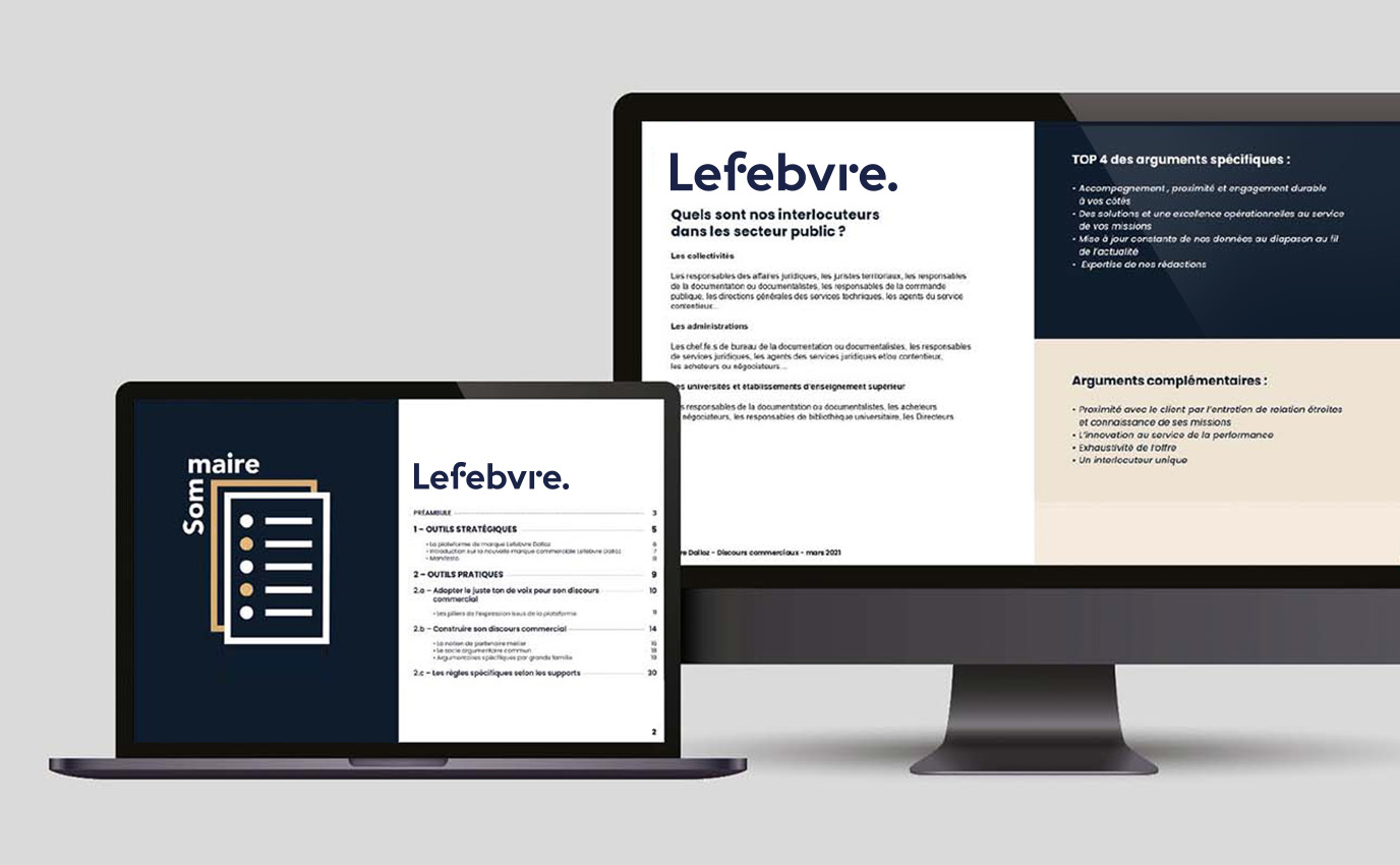 lefebvre logo marque branding interface identite digital website frappa