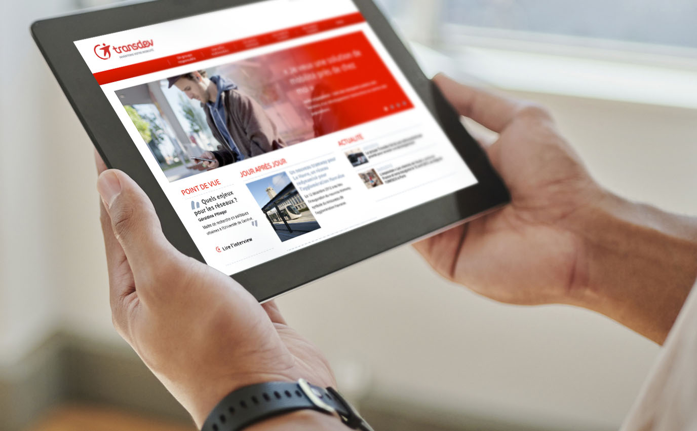 transdev brand marque digital interface webdesign logo identite frappa
