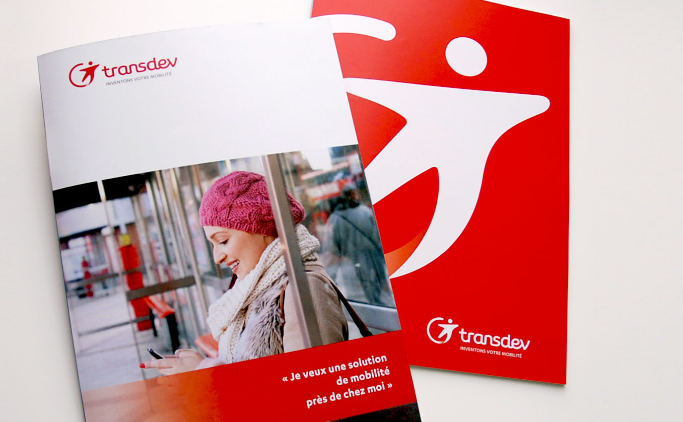 transdev logotype branding identite marque edition print cover design frappa